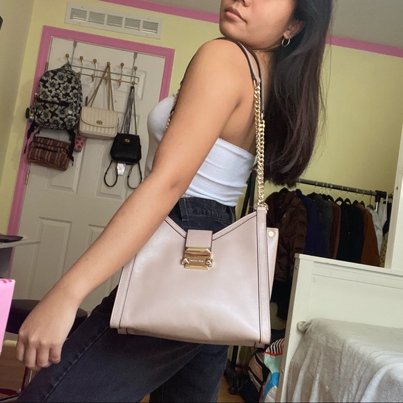 Michael Kors Whitney truffle small chain shoulder tote leather - Picture 5 of 5